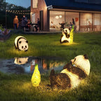 Panda and Bamboo Garden Animal Lamp Modern Outdoor Lawn Decor