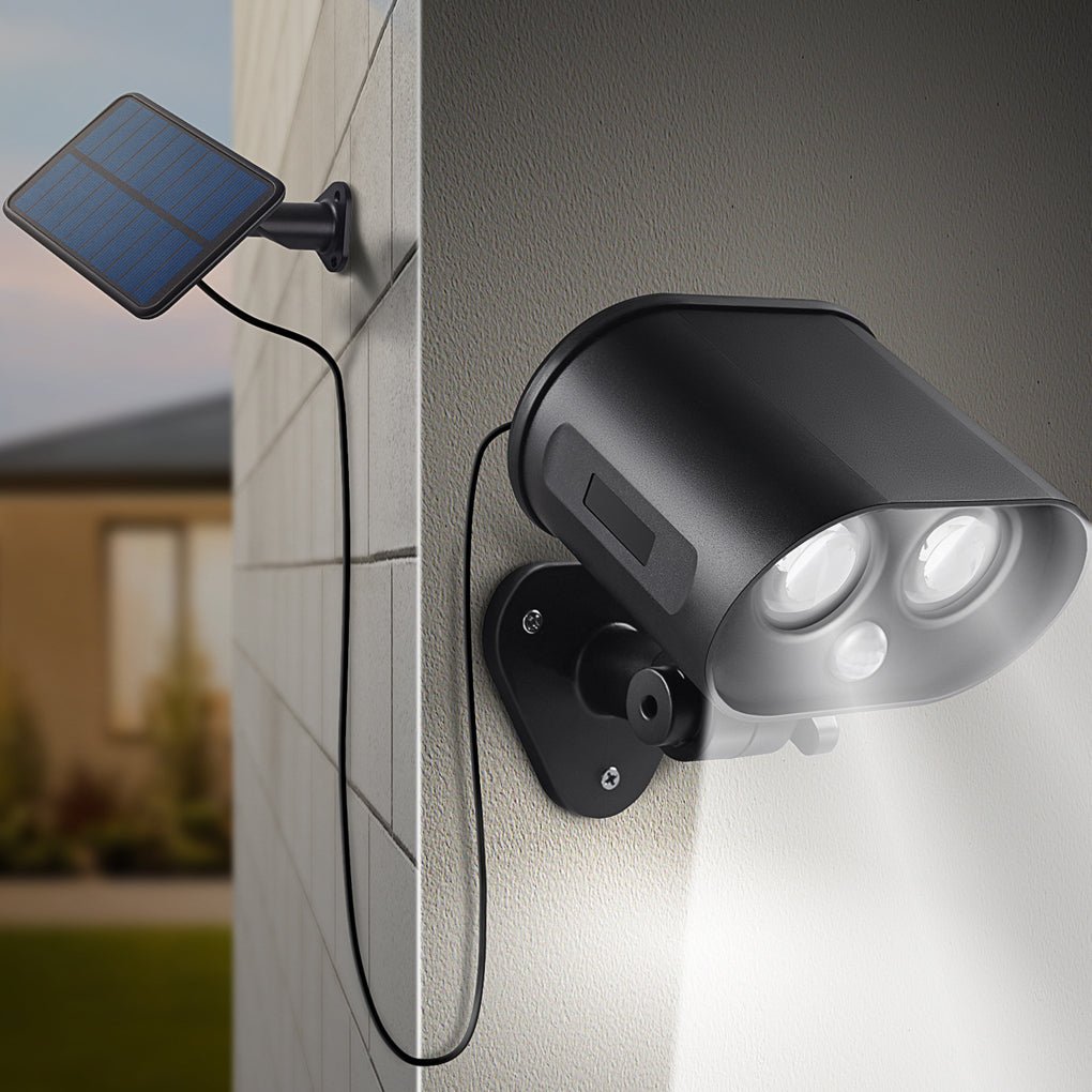 Solar Motion Sensor Lamp Adjustable Outdoor Wall Light