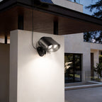 Solar Motion Sensor Lamp Adjustable Outdoor Wall Light