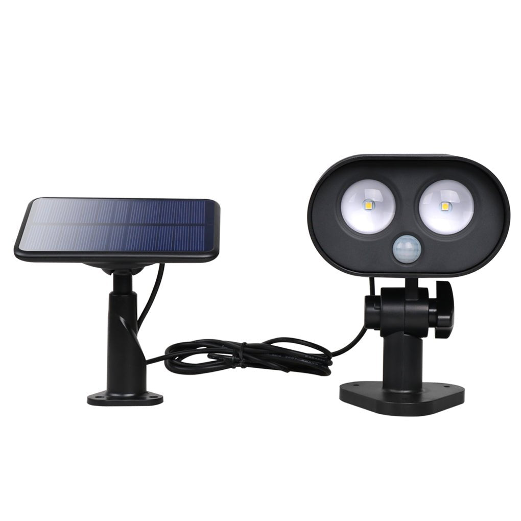 Solar Motion Sensor Lamp Adjustable Outdoor Wall Light