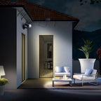 Solar Motion Sensor Lamp Adjustable Outdoor Wall Light