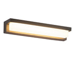 Black Outdoor Porch Lights Rectangular Waterproof Light