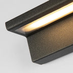 Black Outdoor Porch Lights Rectangular Waterproof Light