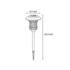 Solar Path Lighting LED Modern Waterproof Hollow Flame Flicker Light