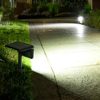Solar Path Lights Outdoor Modern LED Black Lawn Lamp