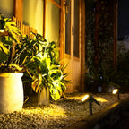 Solar Path Lights Outdoor Modern LED Black Lawn Lamp