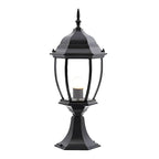 [Open-Box] Led Waterproof Black Vintage Outdoor Solar Fence Post Lights with Remote