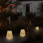 Solar Powered Rope Lantern Portable Handwoven LED Light
