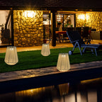 Solar Powered Rope Lantern Portable Handwoven LED Light