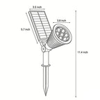 Solar Powered Spotlights Waterproof Modern Landscape Light