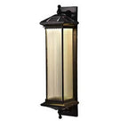 Solar Outdoor Lights Wall Mount Striped Glass Waterproof Lamp