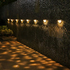 Waterproof Solar Fence Lights Outdoor LED Garden Wall Light