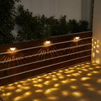 Waterproof Solar Fence Lights Outdoor LED Garden Wall Light