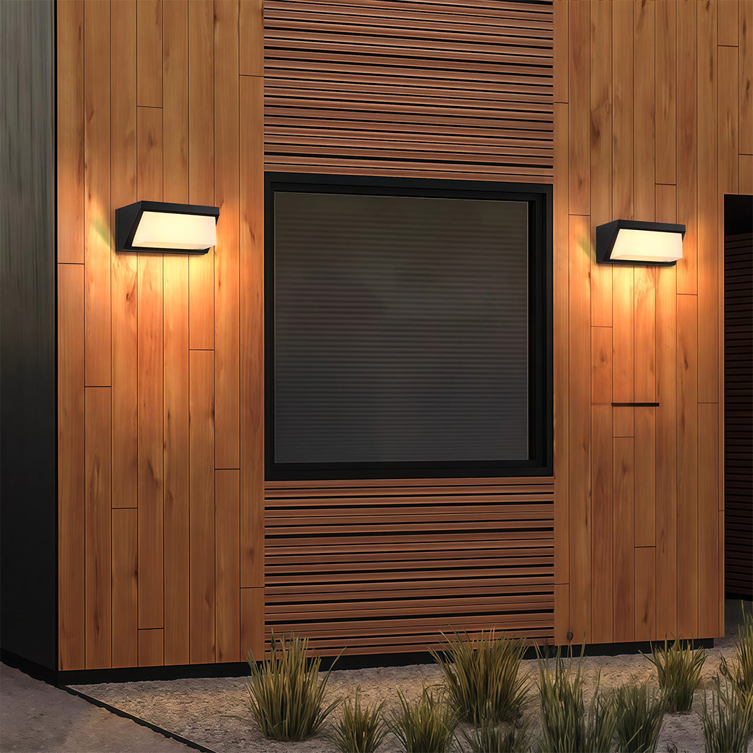 Solar Outdoor Wall Mount Lights Simple Waterproof LED Light