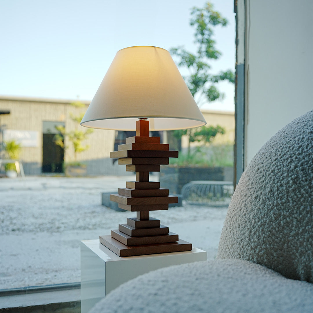 Solid Wood Table Lamps American Retro Full-Spectrum Lamp