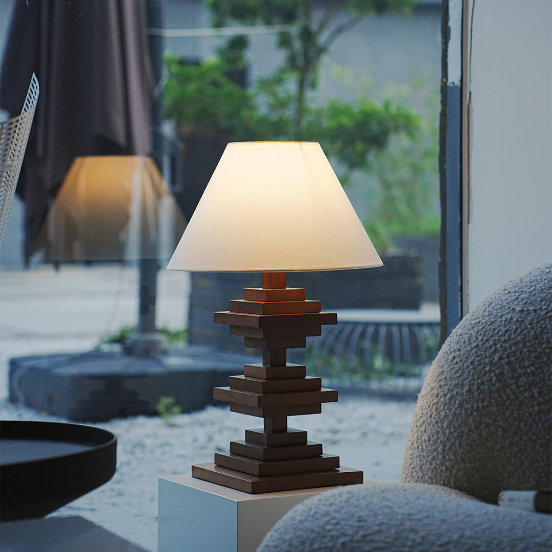 Solid Wood Table Lamps American Retro Full-Spectrum Lamp