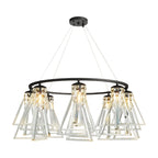Contemporary Crystal Chandelier Minimalist Ceiling Light