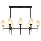 Glass Modern Chandelier Luxury Brass Minimalist Ceiling Light