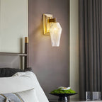 LED Wall Sconce Lights French Retro Style Brass Lamp