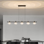 Linear Glass Chandelier Modern Minimalist