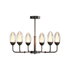 Modern Minimalist Chandelier Full Copper Luxury Ceiling Light