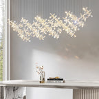 Rock Crystal Chandelier Italian Flower Island Light