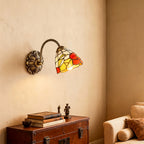 Stained Glass Wall Sconce Lighting American Country-Style Lamp