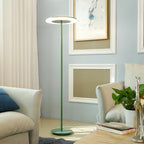 Colored Floor Lamp Modern Macaron Round Head Dimmable Standing Lamp