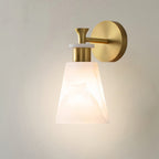 Wall Sconce LED Light Minimalist Luxury Brass Marble Lamp