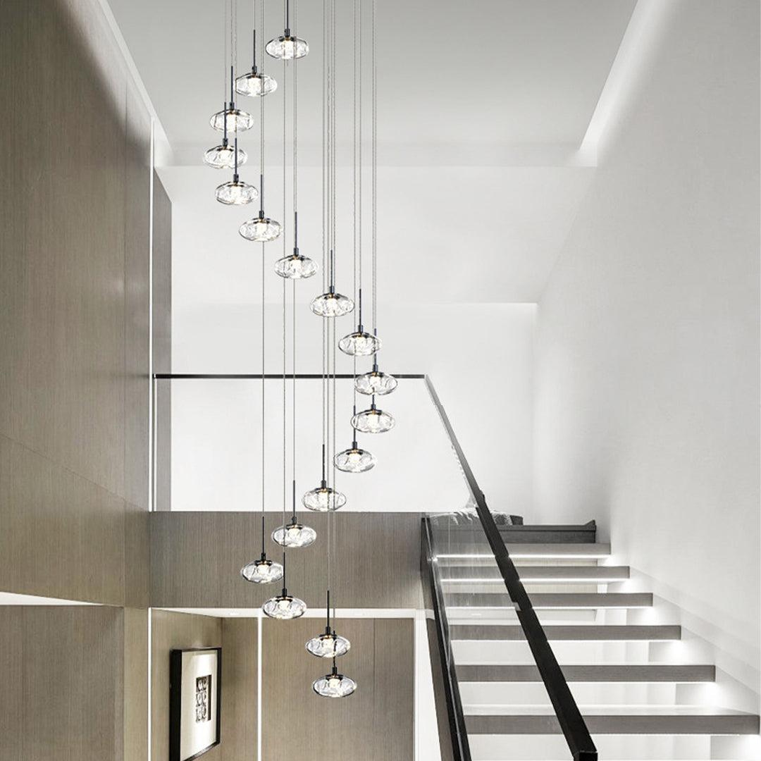 Chandelier For Tall Ceilings Italian Minimalist