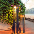 Outdoor Black Lanterns Featuring a Unique Silhouette Chic Light