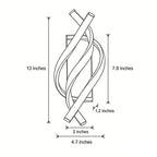 Spiral Wall Sconce Modern Minimalist LED Metal Light
