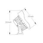 Waterproof Exterior LED Spotlight Modern Minimalist