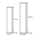 Square Floor Lamp with Glowing White Shade Landscape Light