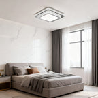 Flush Mount Crystal Light Fixture Luxury Stainless Steel Lamp
