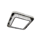 Flush Mount Crystal Light Fixture Luxury Stainless Steel Lamp