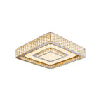 Flush Mount LED Light Fixtures Modern Luxury Crystal Lamp