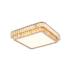 Flush Mount Ceiling Light Modern Luxury Minimalist Crystal LED Lamp