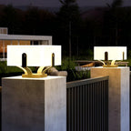 [Open-Box]Square IP65 Waterproof LED Creative Modern Solar Fence Post Lights