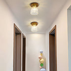 Square Iron Frame American Country Style Ceiling Light Fixture