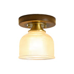 Square Iron Frame American Country Style Ceiling Light Fixture