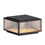 Outdoor Pillar Light Fixtures Cast Aluminum Square Waterproof