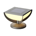 Square Metal Solar Garden Light LED Outdoor Light Post Waterproof Fence Column Head Lamp Pillar Light