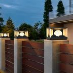 Square Outdoor Pillar Lights Modern Mountain Design LED Light