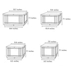 Square Pillar Light Vintage Grille Waterproof LED Light