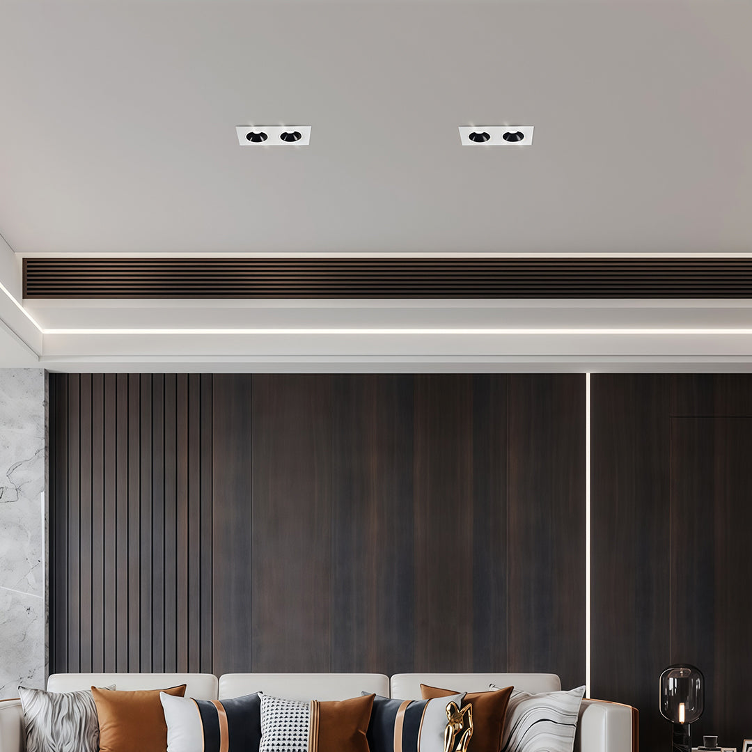 Square Recessed Downlight LED Aluminum Eye Protection Light