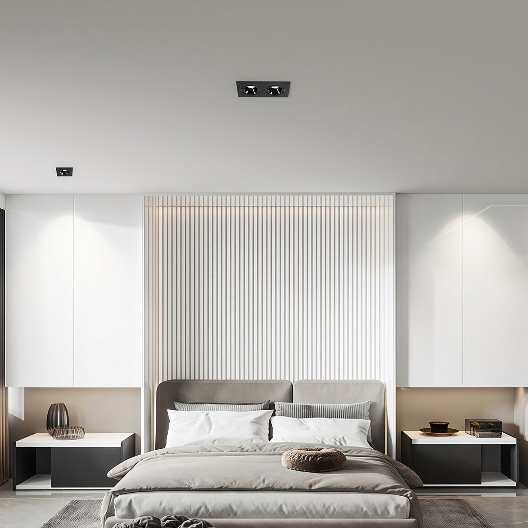 Square Recessed Downlight LED Aluminum Eye Protection Light