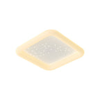 Square Round Three Step Dimming LED Milky White Modern Ceiling Light Fixture