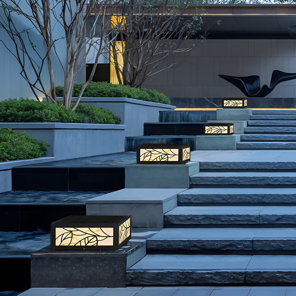 Gate Pillar Lights Modern Square LED Outdoor Light