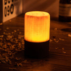 Square Wood Lamp Modern LED Cube Wood Grain Decorative Lamp